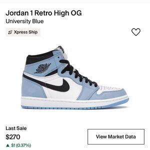 Jordan 1 university blue